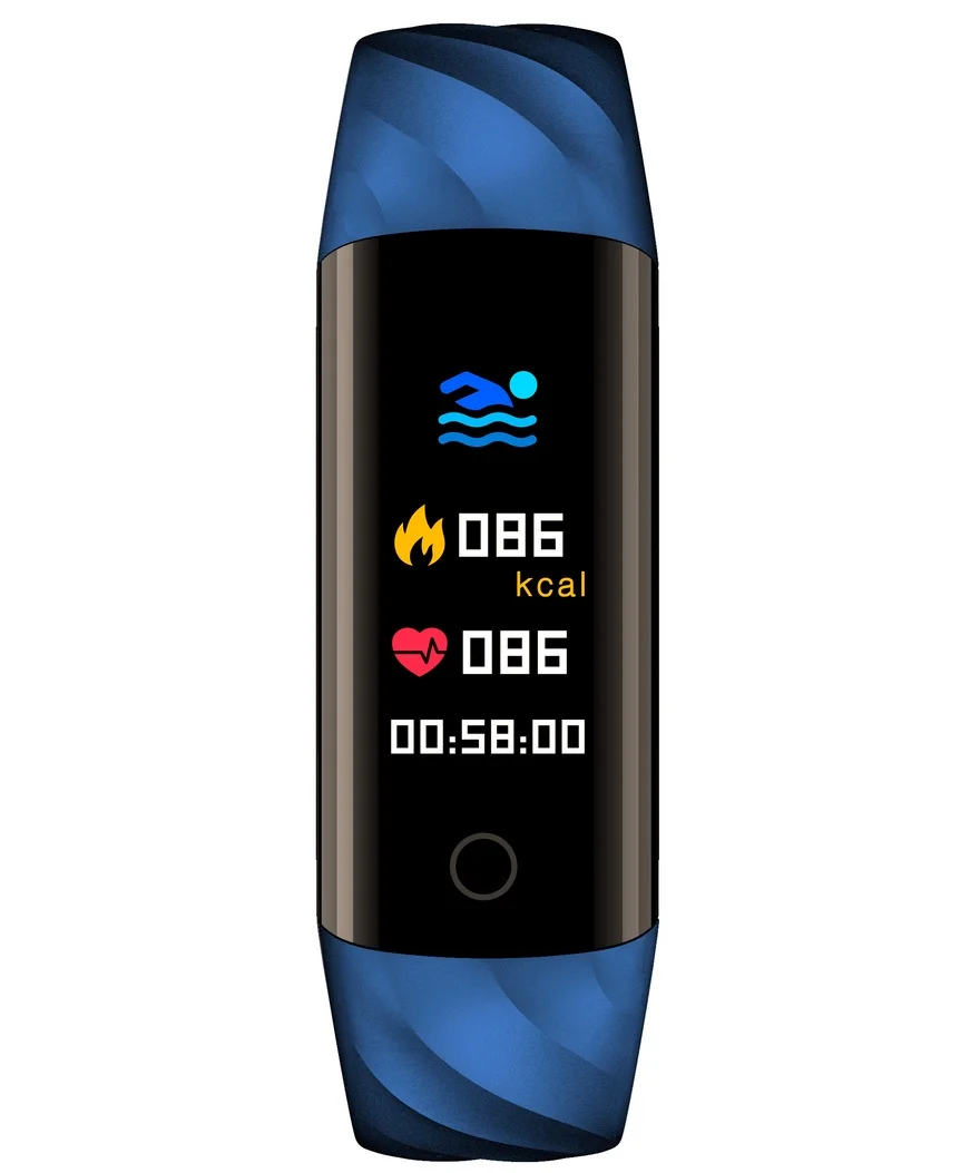 Водонепроницаемый фитнес-браслет CARCAM SMART BAND S5 - BLUE | Электроника