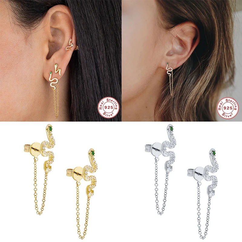 2 шт. 925 пробы серебряные европейские готические панковские серьги гвоздики в