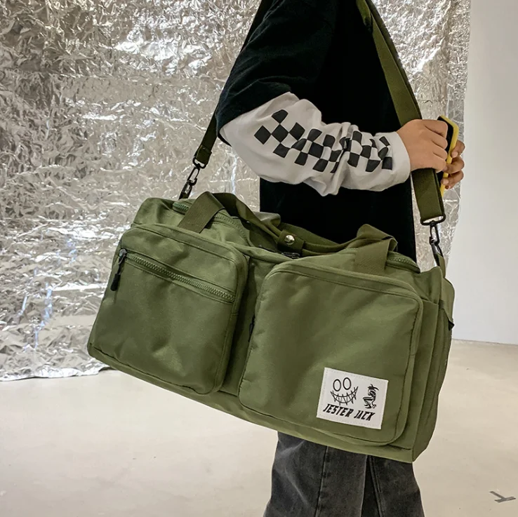 

New large-capacity short-distance travel handbag independent shoe bin fitness bag couple sports backpack