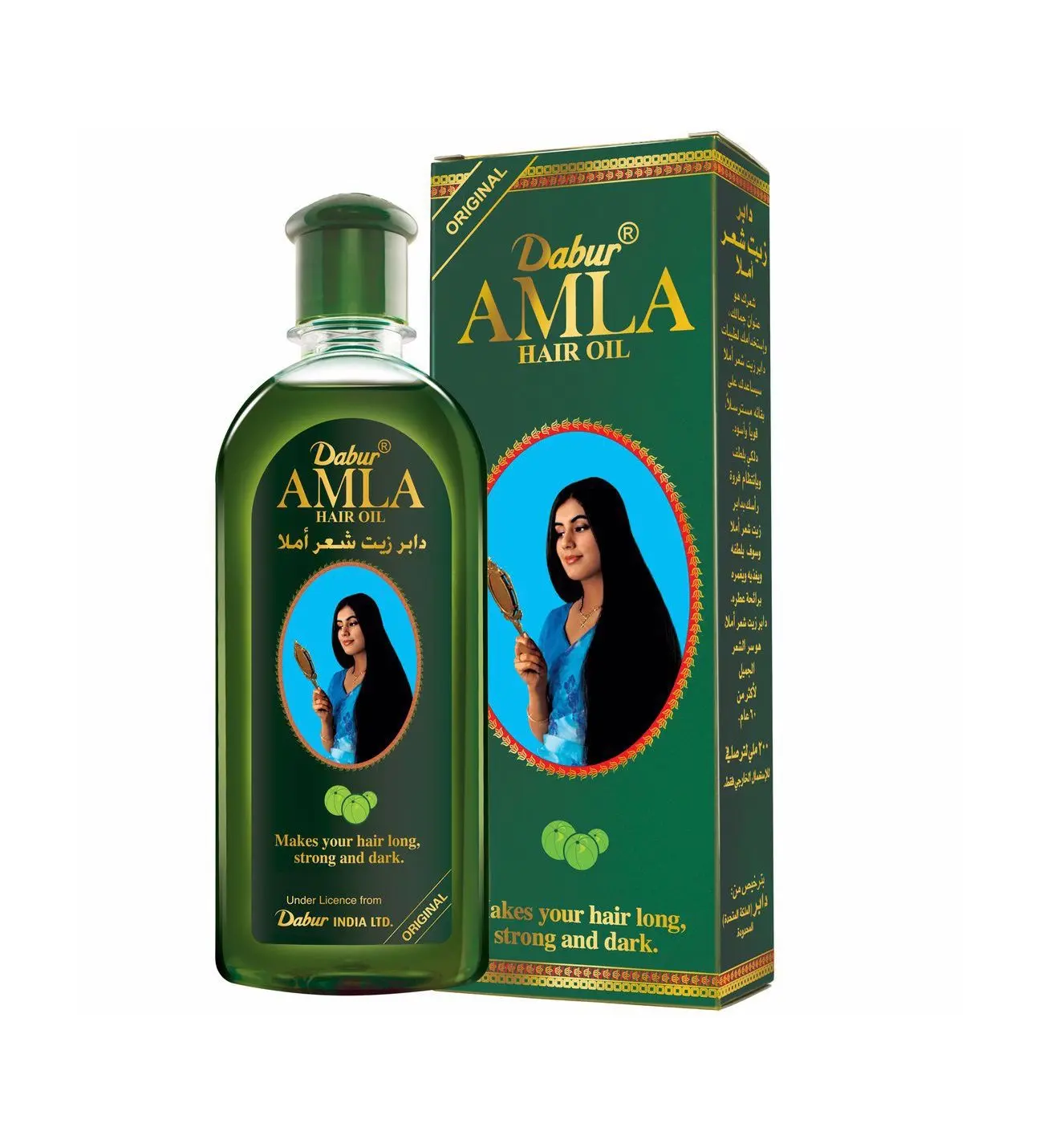 Индийская гусиная ягода Dabur Amla масло для роста волос сильное быстрое питание