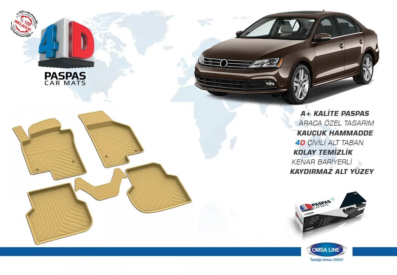

2011 VW Jetta Beige Mat 4D and Over