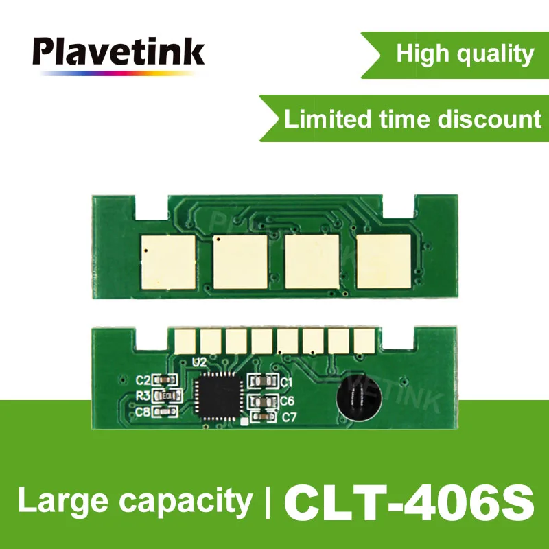Plavetink CLT-406S 406 clt-k406s чип восстановления тонер-картриджа для samsung CLP 360 365 C410W C460W C460FW CLX
