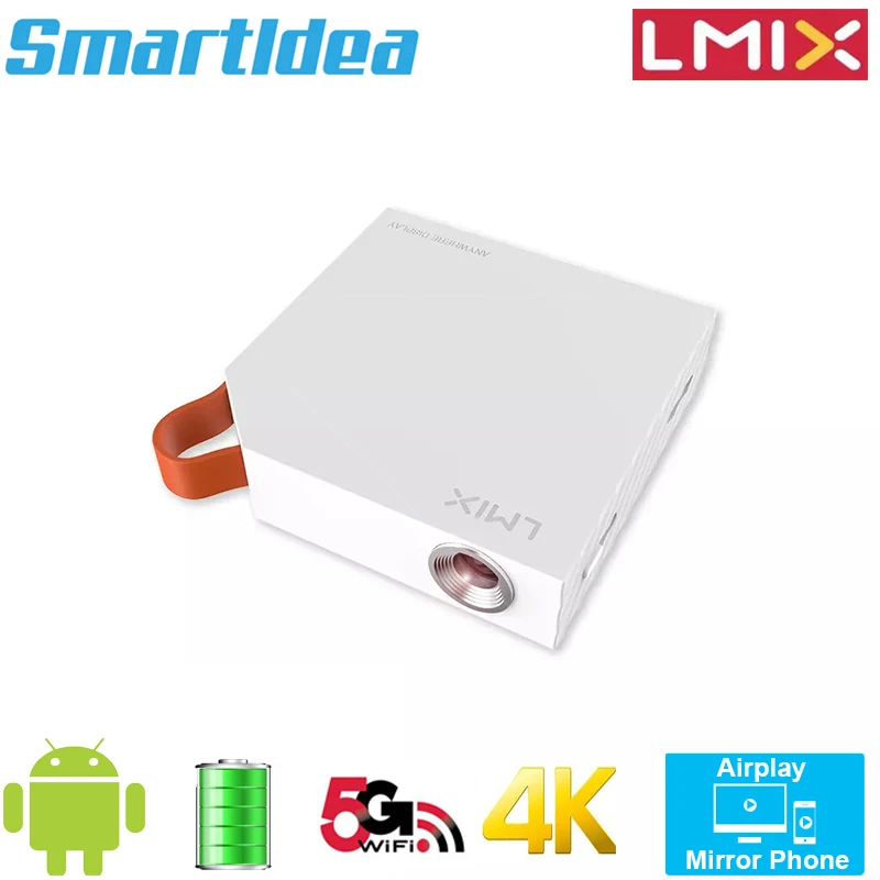 1. Smartldea Proyector S1 Lmix Mini 4K Android