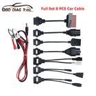 Горячий диагностический разъем для TCS Pro Multidiag Pro + адаптер OBD Полный комплект 8 шт. автомобильных кабелей с 30203832 контактами