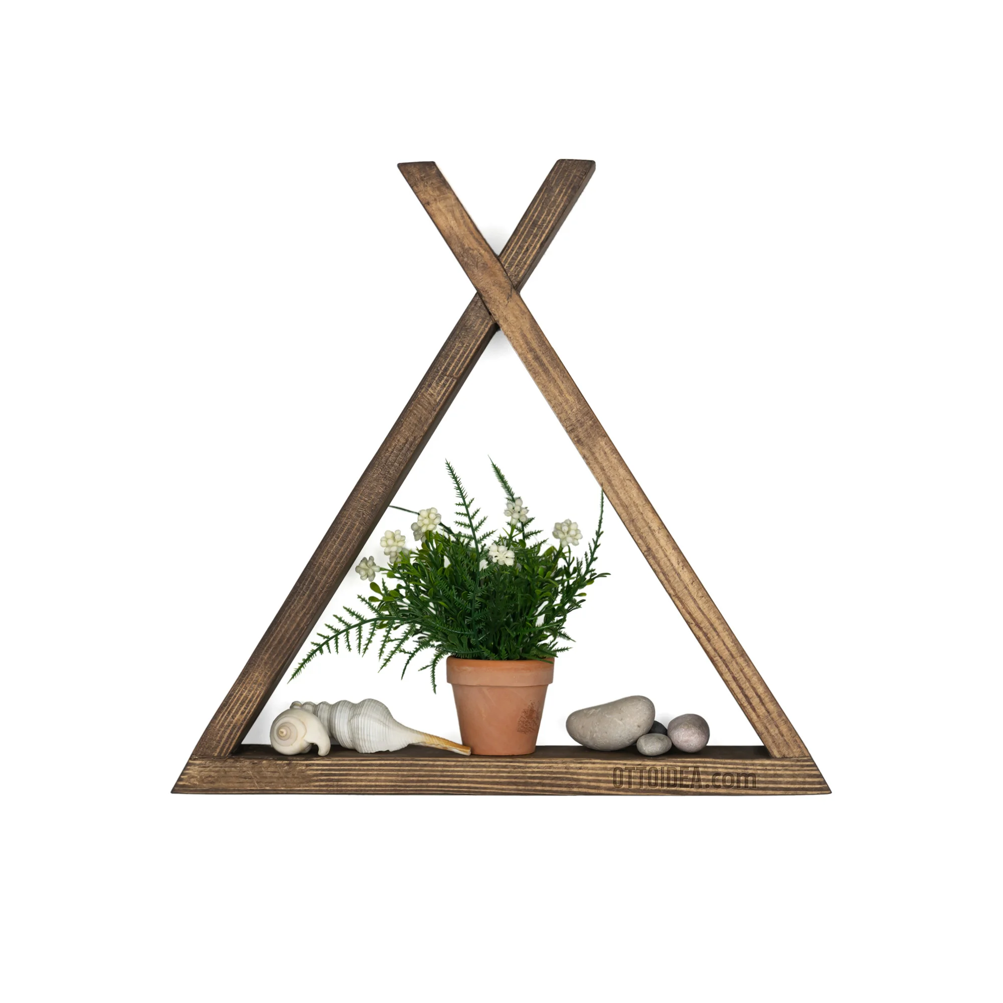 

Doğal Ahşap Tepee Duvar Rafı