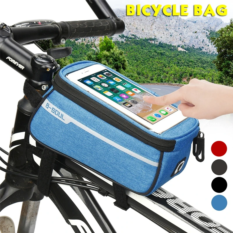 5 7/6 дюймов водонепроницаемая велосипедная сумка нейлоновая передняя трубка для