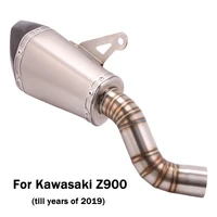 for kawasaki z900 motorcycle exhaust mid link tail muffler modified system connecting section baffle db killer slip on