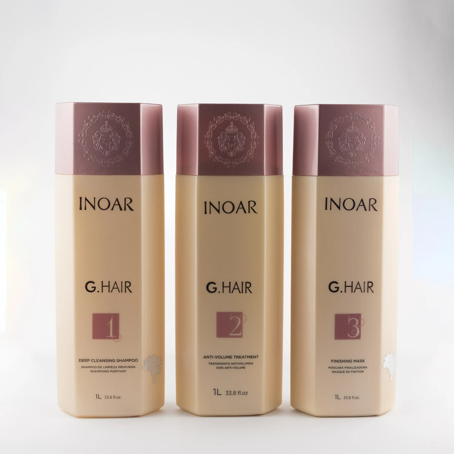 Inoar G Hair ブラジルケラチン治療の毛ストレートリットル 0 Off