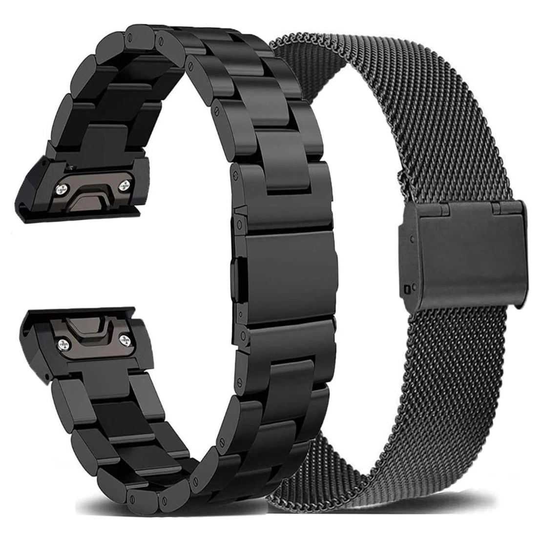 Ремешок из нержавеющей стали для Garmin Fenix 7 7X 7S 6S 6X 6 Pro 5X 5 5S 22 мм металлический