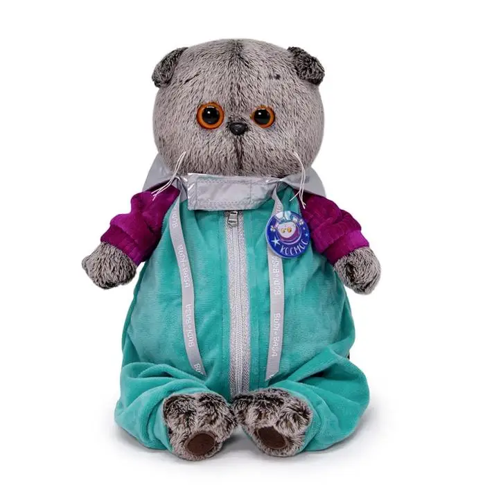 Мягкая игрушка 'Басик в комбинезоне. Космос' 30 см |