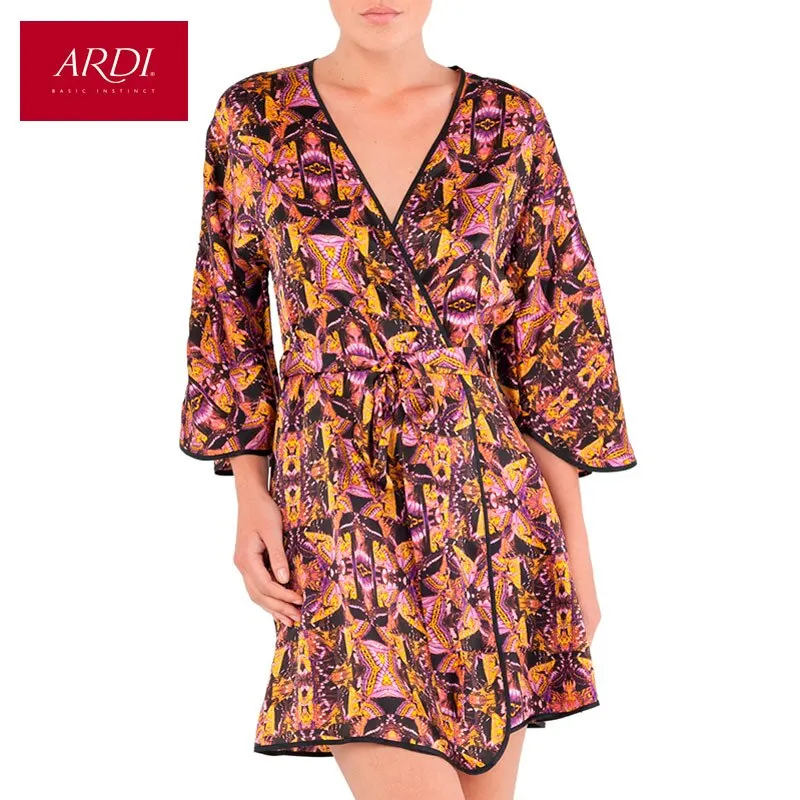 Халат из шелка ARDI|home robe|female robewomen's silk bathrobe |
