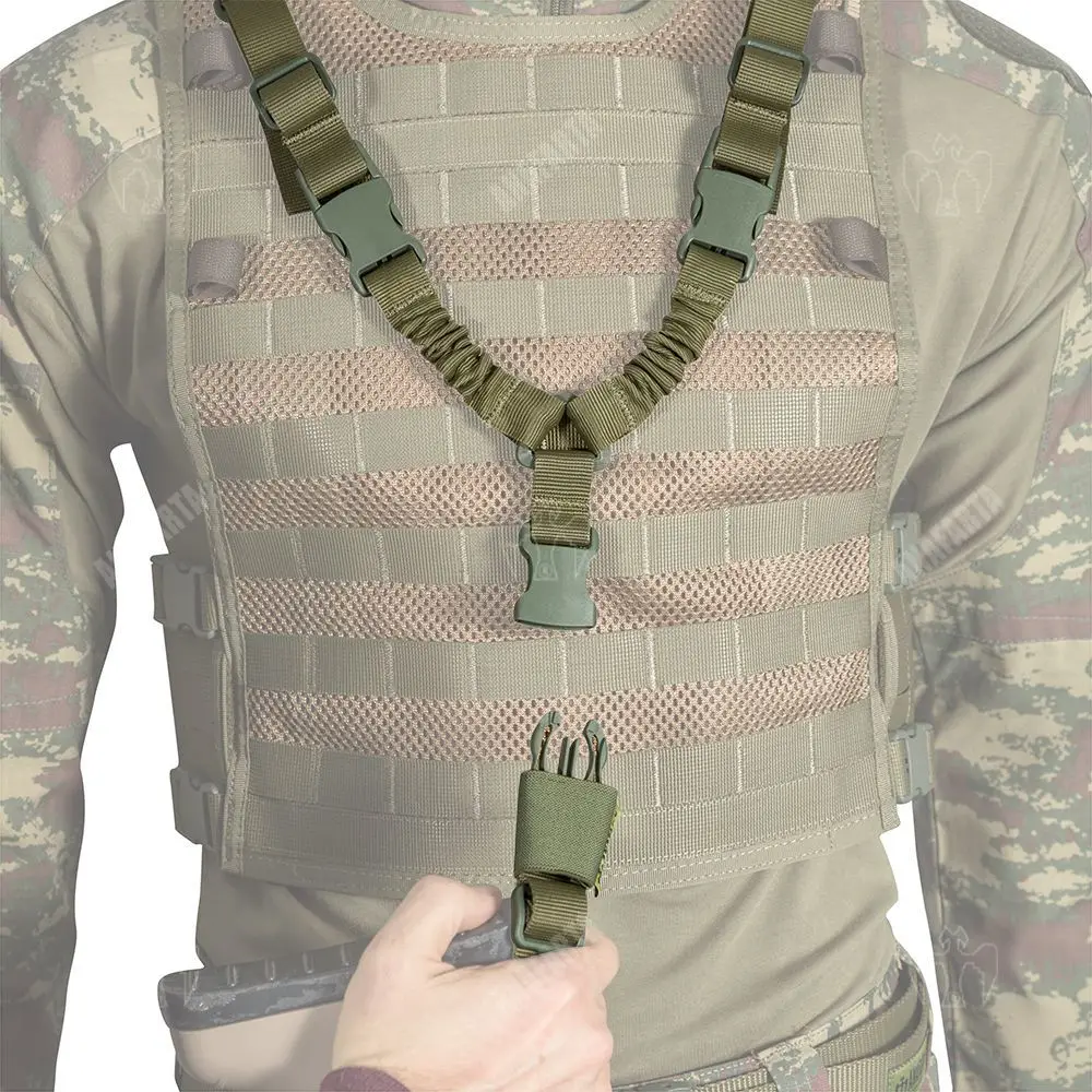 

Tactical One 1 American Single Point Sling Hunting Accessories Adjustable Gun Slling Bungee Rifle Shoulder Strap for Air-soft