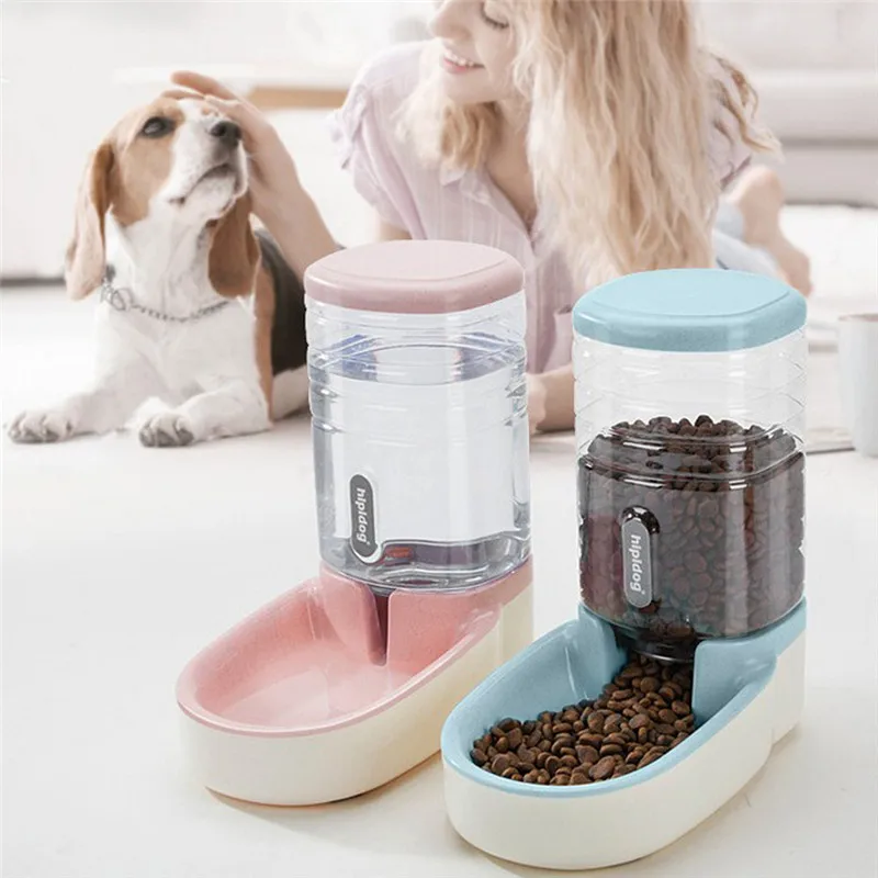 

Automatic Pet Feeder Cat Drinker Dog Bowl Cat Bowl Water Feeding Bowl Cat Bowl Combination Food Storage Bucket Pet Suplies