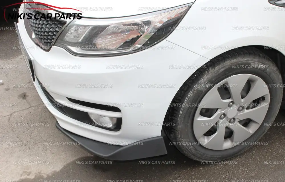 Клыки сплиттеры для Kia Rio 3 2015-2017 переднего бампера универсальная Стильная