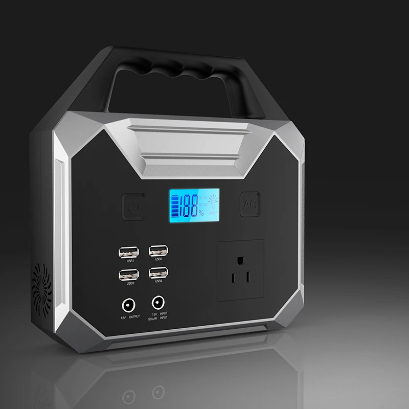 Портативный Мощность станция 150Wh AC DC Солнечные генераторы 220V аварийное освещение