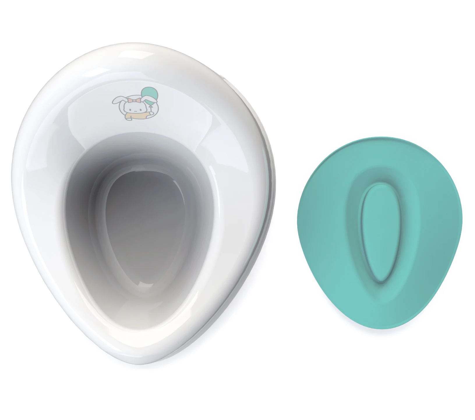 Горшок туалетный детский Kidwick Ракушка с крышкой |
