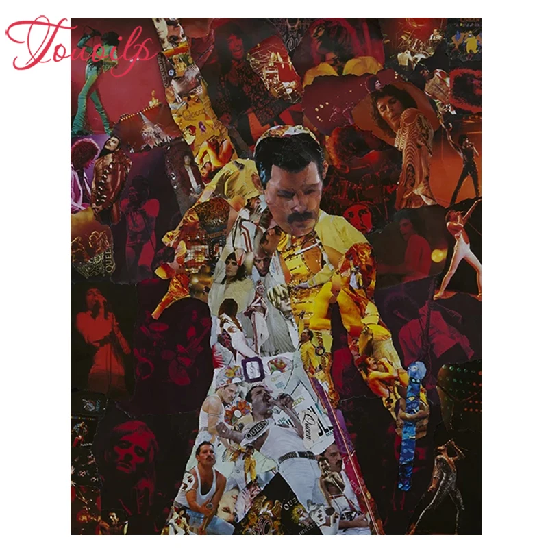 Новый стиль рок певец кв. алмазов картина звезды Меркьюри вышивка крестиком craft