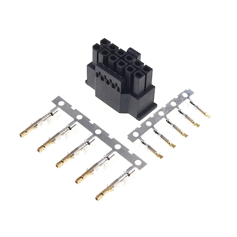 

5 Sets Cross 1016179124GLF Minitek Pwr 3.0 CEM5 Hybrid Receptacle Housing (12 Power + 4 Signal) Pci Express PCIe 5.0