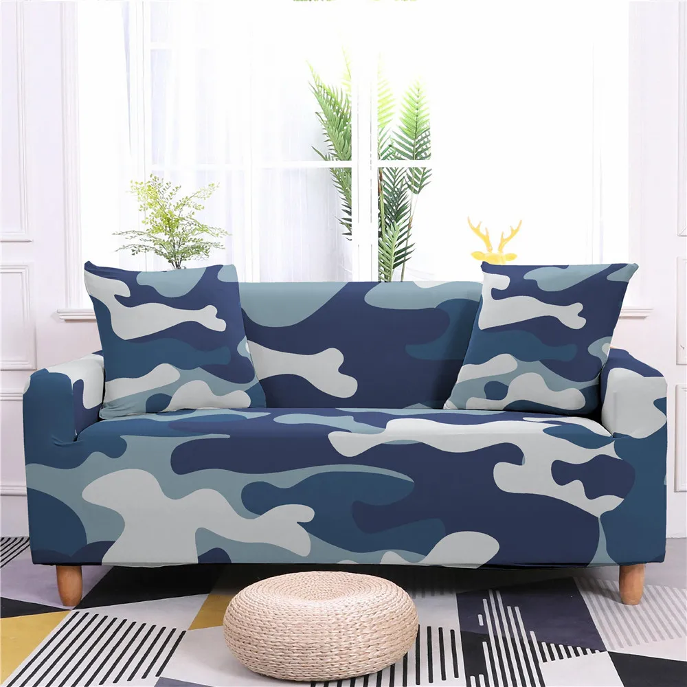 

Stretch Sofa Cover Camouflage Pattern Sofa Slipcovers Elastic Armchair For Dining Room Living Room Sofa Covers Sofa protector