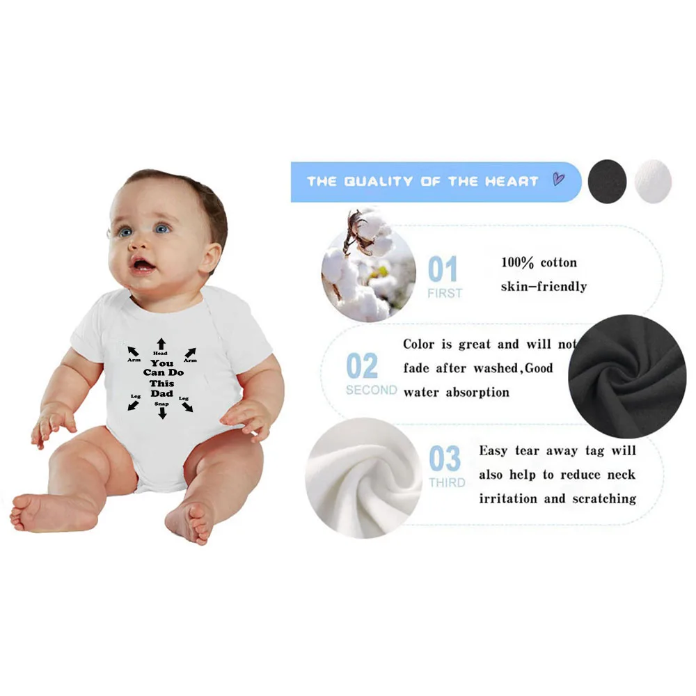 Вы можете сделать это смешные боди для папы и ребенка наряды младенцев 0-12 месяцев