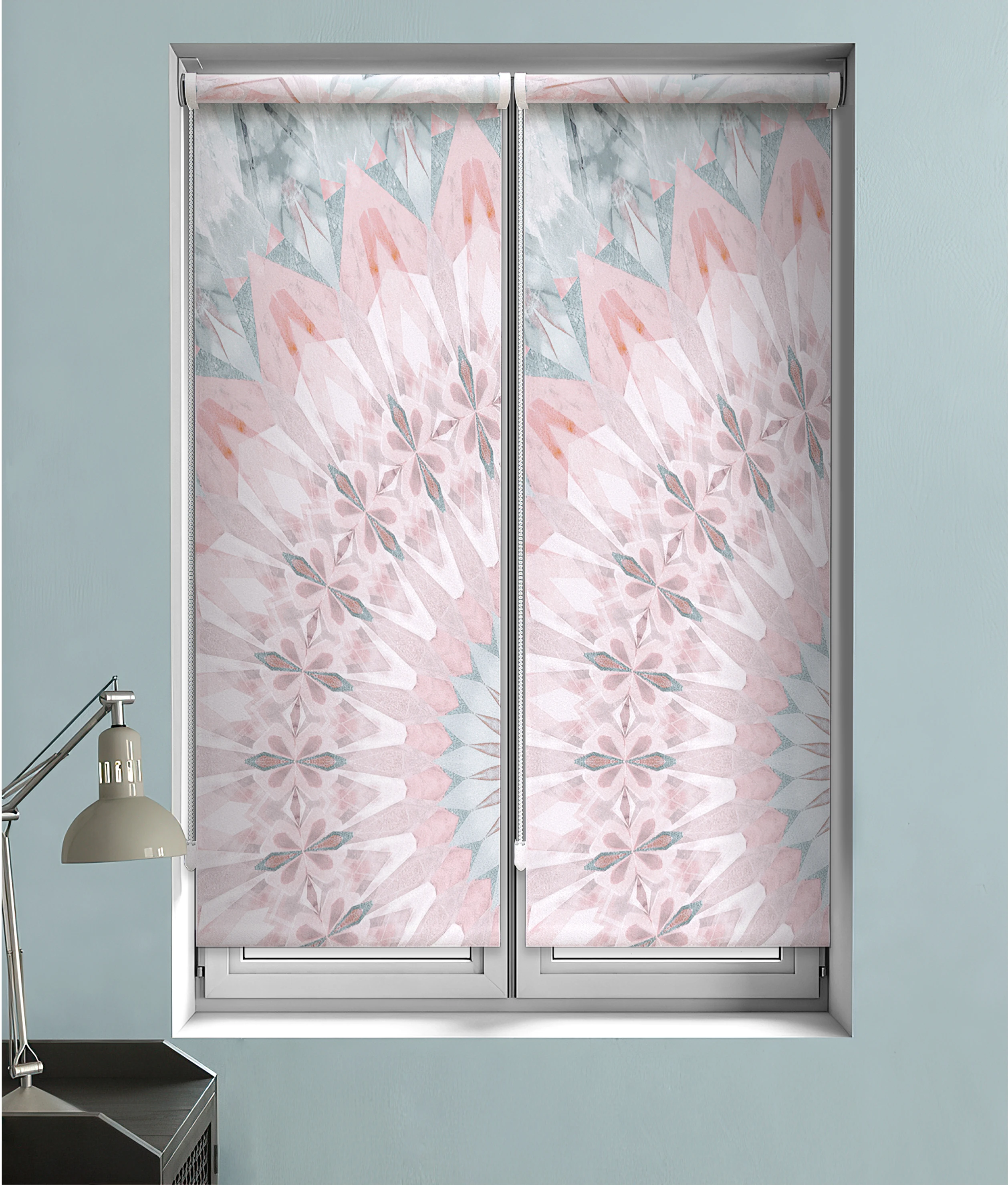 Roll blind soleggiato from memotex with curtain rod | Curtain