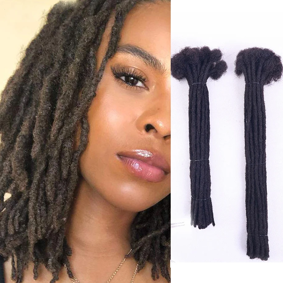 

Dirty Braids Crochet Human Hair Extensions Handmade Dreadlock Braiding Hair Faux Locs 8-20 Inch 10 Strands for Sale