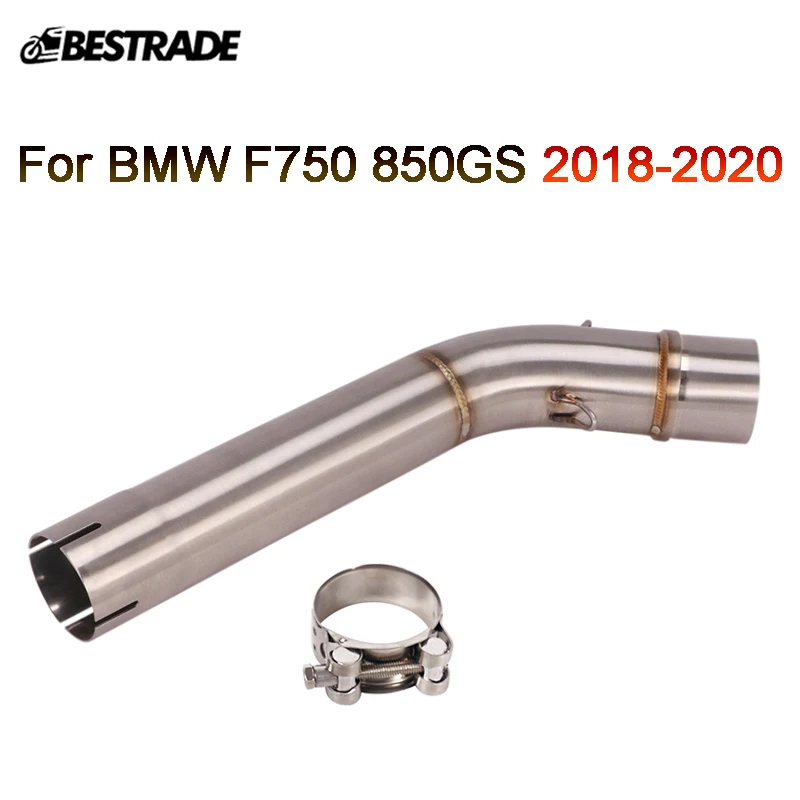 

Slip For BMW F750GS 850GS 2018 2019 2020 Motorcycle Exhaust Connection Link Pipe Middle Mid Tube Slip on Exhaust Pipe