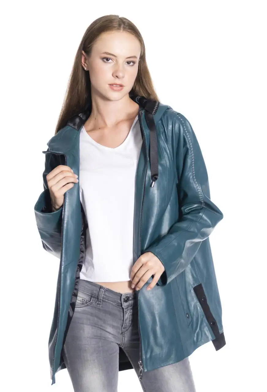 Women winter leather jacket winter Leather Jacket Genuine Real Leather Jacket leather Coat lambskin coat Female Parka Genuine
