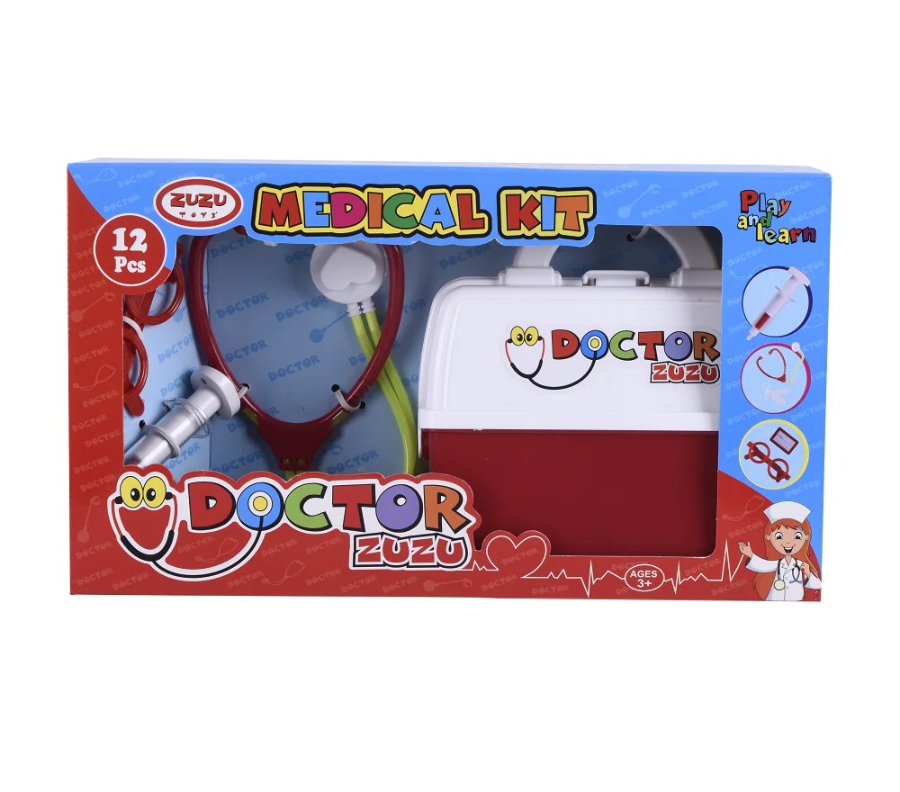 

Kids Toys Pretend Game Simulated Family Doctor Suit Medical Equipment Stethoscope Storage Box Toy Christmas Birthday Gift