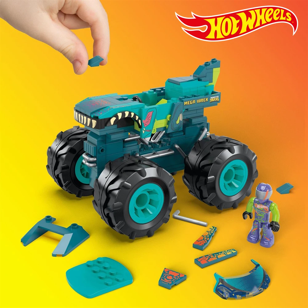 Hot Wheels MEGA Wrex монстр-Трак HDJ95 игрушка для детей литый под давлением металлический