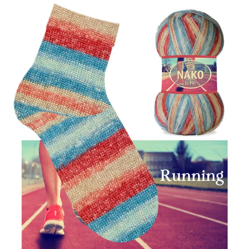 Nako Wool Knitting Yarn 1200m 300gr DIY Handmade Knit with Needle or Crochet Winter Warm Soft Does Not Pile Quality Turkish | Дом и сад