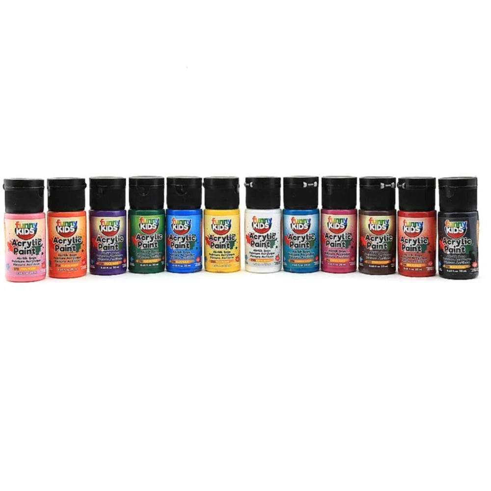 Набор акриловых красок 6/12 цветов супер яркая ткань холст стекло дерево