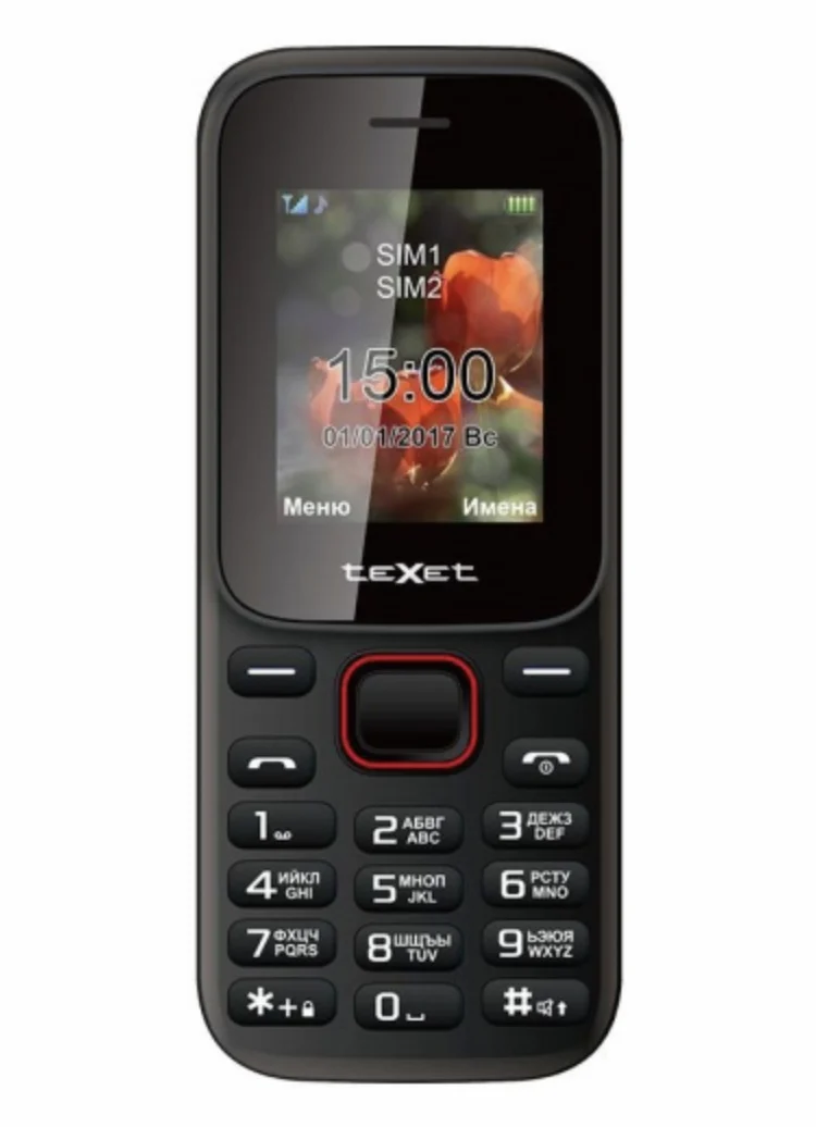 Мобильный телефон teXet TM-128 (черный) | Мобильные телефоны и аксессуары