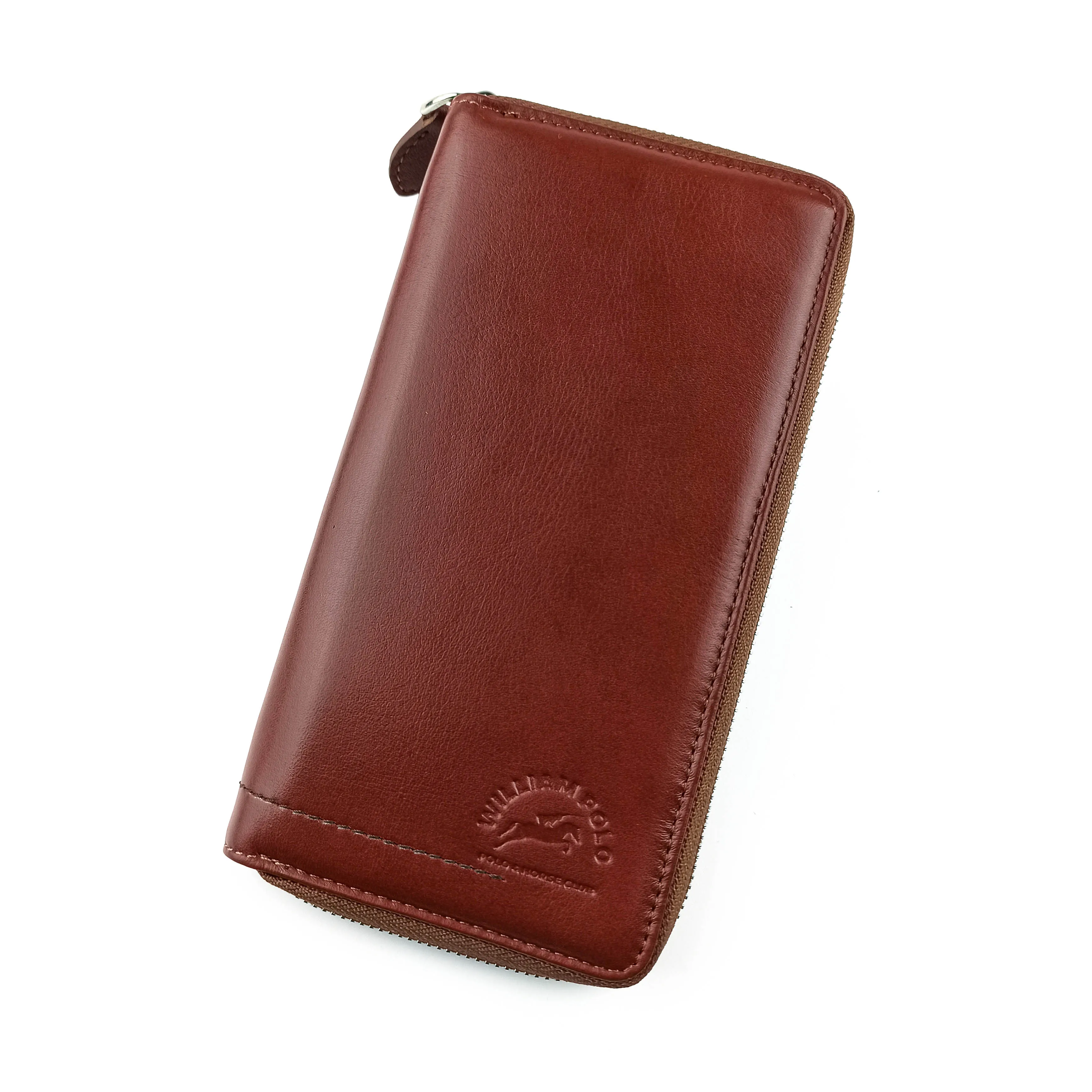 

2021 Top Grade Long Wallet Purse For Men Genuine Cow Leather Fashion Clutch Bag Handbag Cool Multifunction Retro Business Red