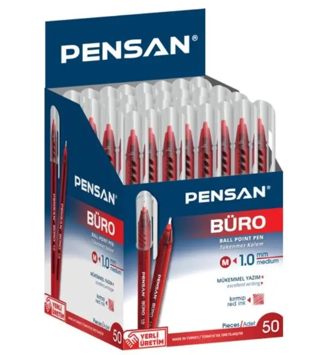 1 мм шариковая ручка для письма лучшее качество Сделано в Турции черные чернила