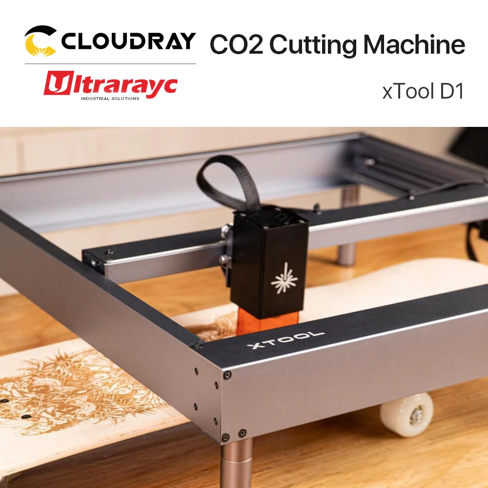 Ultrarayc XTool D1 CO2 Diode Laser Printer Marking Machine Portable Higher Accuracy Machine For DIY Laser Engraving & Cutting enlarge