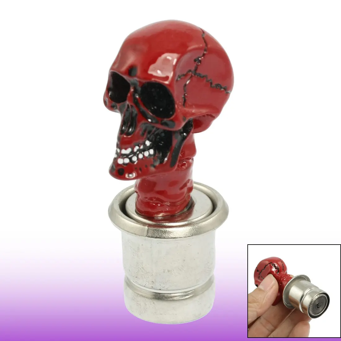 Uxcell сменный Декор Авто DC 12V Красный Череп головка Автомобильный Прикуриватель