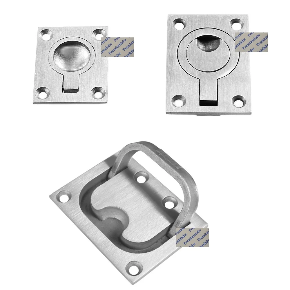 

304 Cast Stainless Steel Recessed Flush Lift Pull Ring RV Trailer Yatch Boat Deck Hatch Cabinet Locker