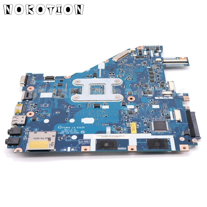 NOKOTION LA-6552P MBR4602001 материнская плата для ноутбука acer aspire 5552 5552G основная плата DDR3 разъем S1 с бесплатным процессором