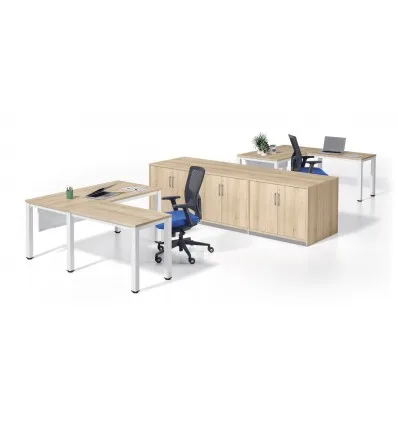 Настольная Офисная Серия хром/белый| |