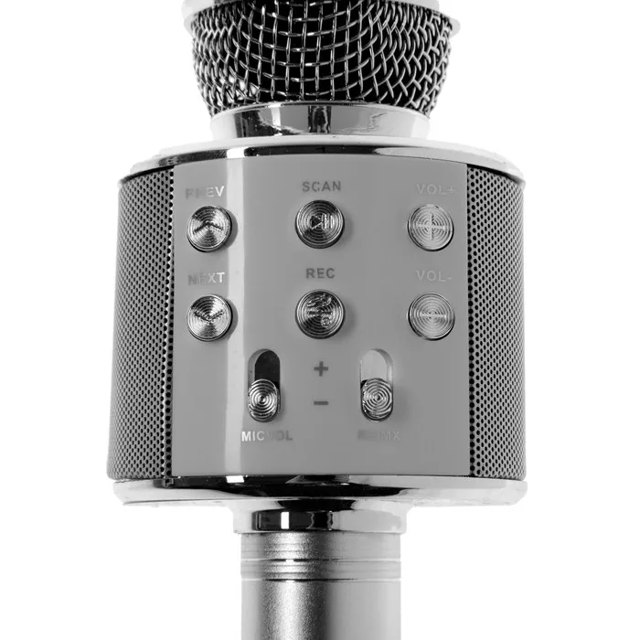 Microphone for karaoke belsis ma3001be Bluetooth FM microSD Silver | Электроника