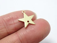 20pcs brass earrings charms connector 13 7x12 8x0 7mm brass star charm necklace components r1177