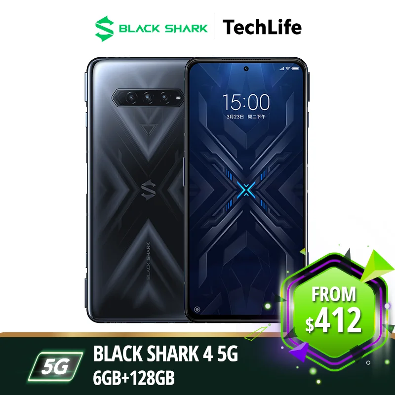 [Global Version] Black Shark 4 5G 128GB / 256GB NFC - Snapdragon 870 | 4500mAh 120W | 144Hz AMOLED | JoyUI 12.5 blackshark4