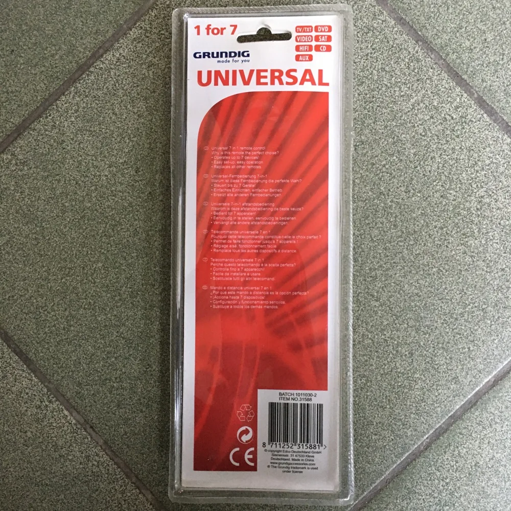 Пульт дистанционного управления универсальный GRUNDIG RC 7 1 [7в1]|Пульты ДУ| |