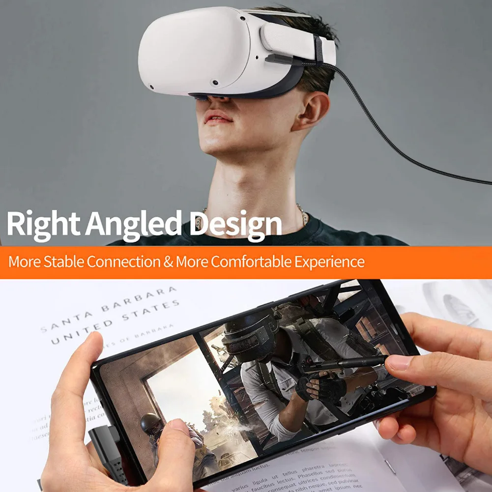 Кабель для передачи данных Oculus Link USB- C Steam VR Quest 2 Type- 3 1 м 5 6 | Электроника