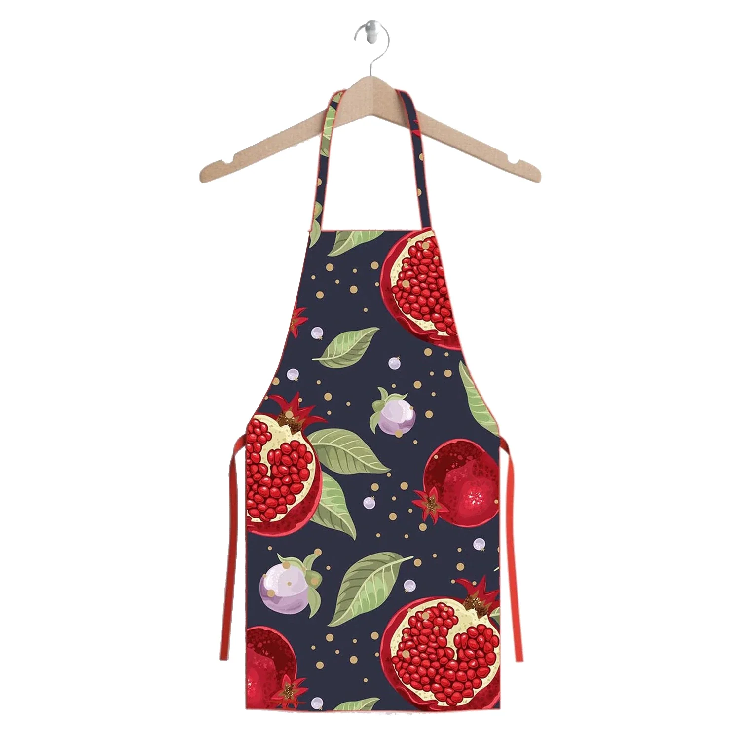 

Ays Home Pomegranate Pattern Kitchen Bib Classic Elegant Design, Suitable For Daily Use Water Proof Quality Fabric With Enjoyable Use