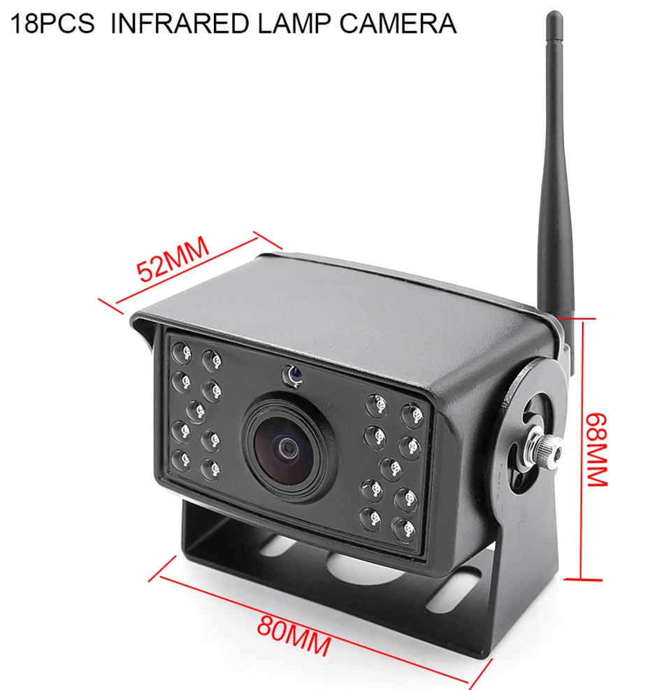 $50.95 GreenYi 5G WiFi HD 720P 170 Degree 100M Wireless Bus Van Truck RV Car DVR Front Rear View Camera For IOS and Android Phone