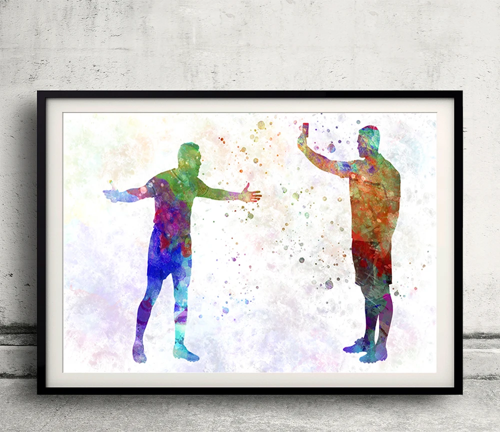 Постер футбольного судьи спортивное украшение для дома спортивный постер ламины