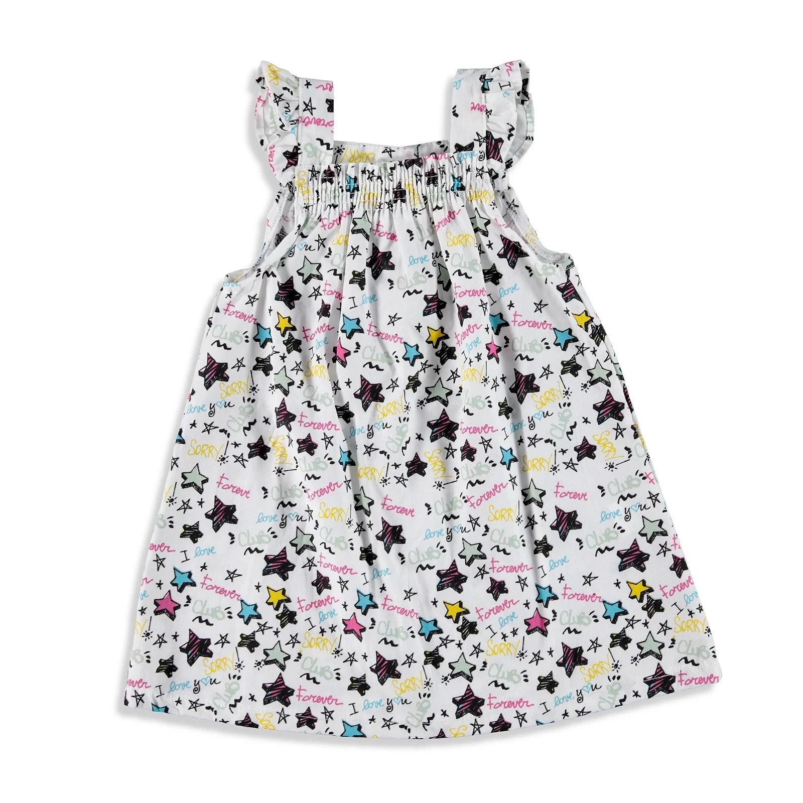 Ebebek HelloBaby/платье для маленьких девочек с оборками на плечах | Мать и ребенок