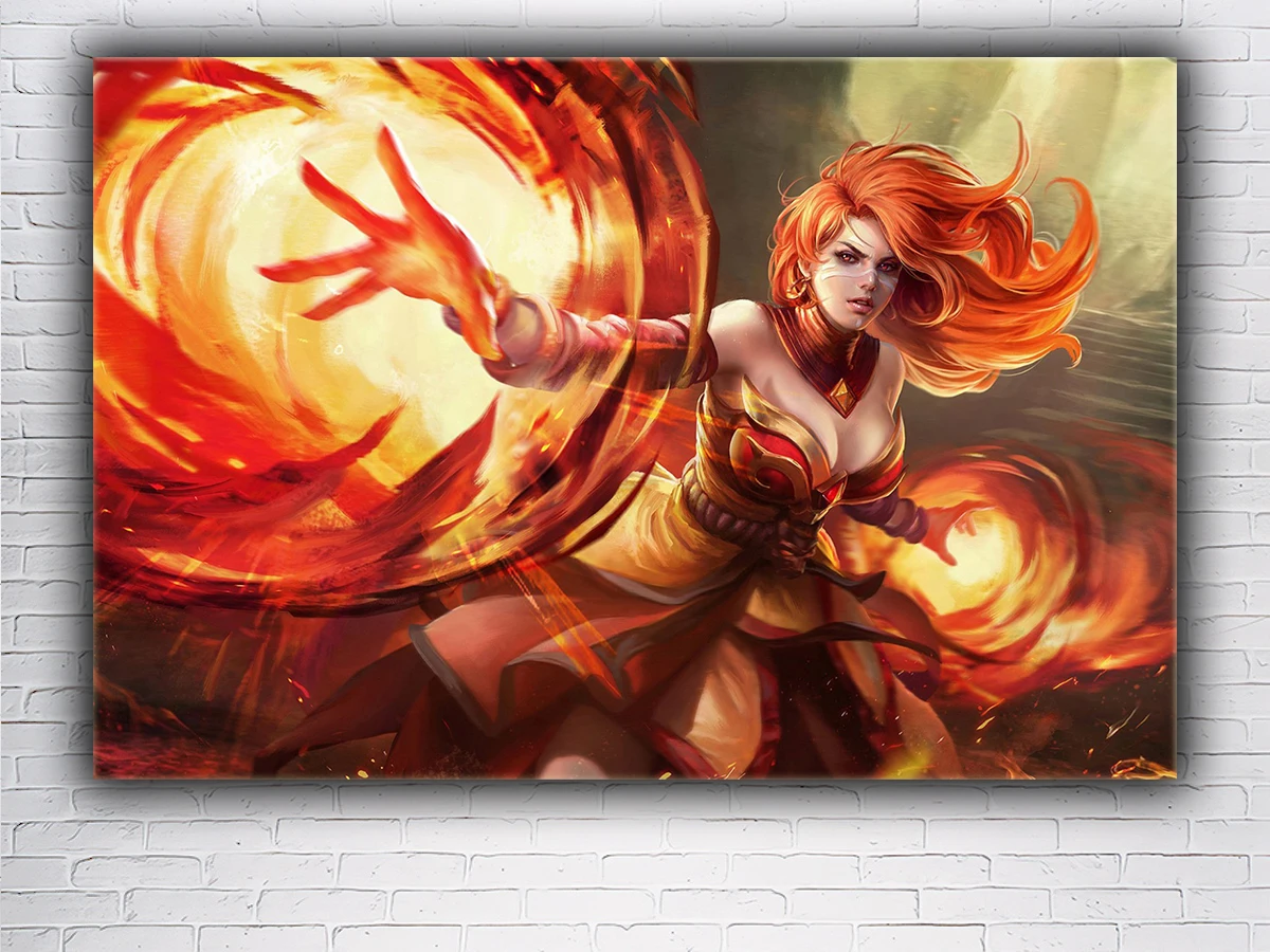 Картина на холсте для интерьера / стену/ - Лина DOTA 2 | Дом и сад